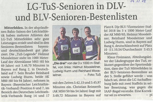 2018-12-14 LG - LG-TuS-Senioren in DLV- und BLV-Senioren-Bestenlisten